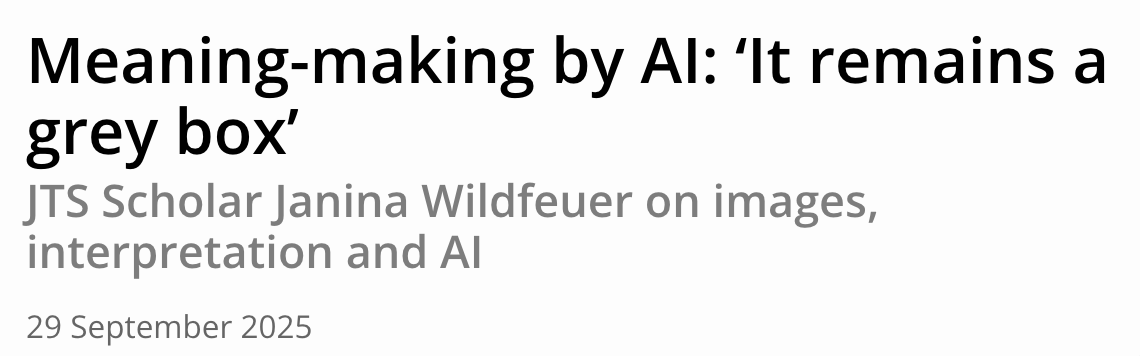 Article about Janina on the JTS website